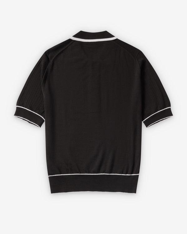Wales Bonner - Men's John Smedley Blessings Polo - (Dark Brown)