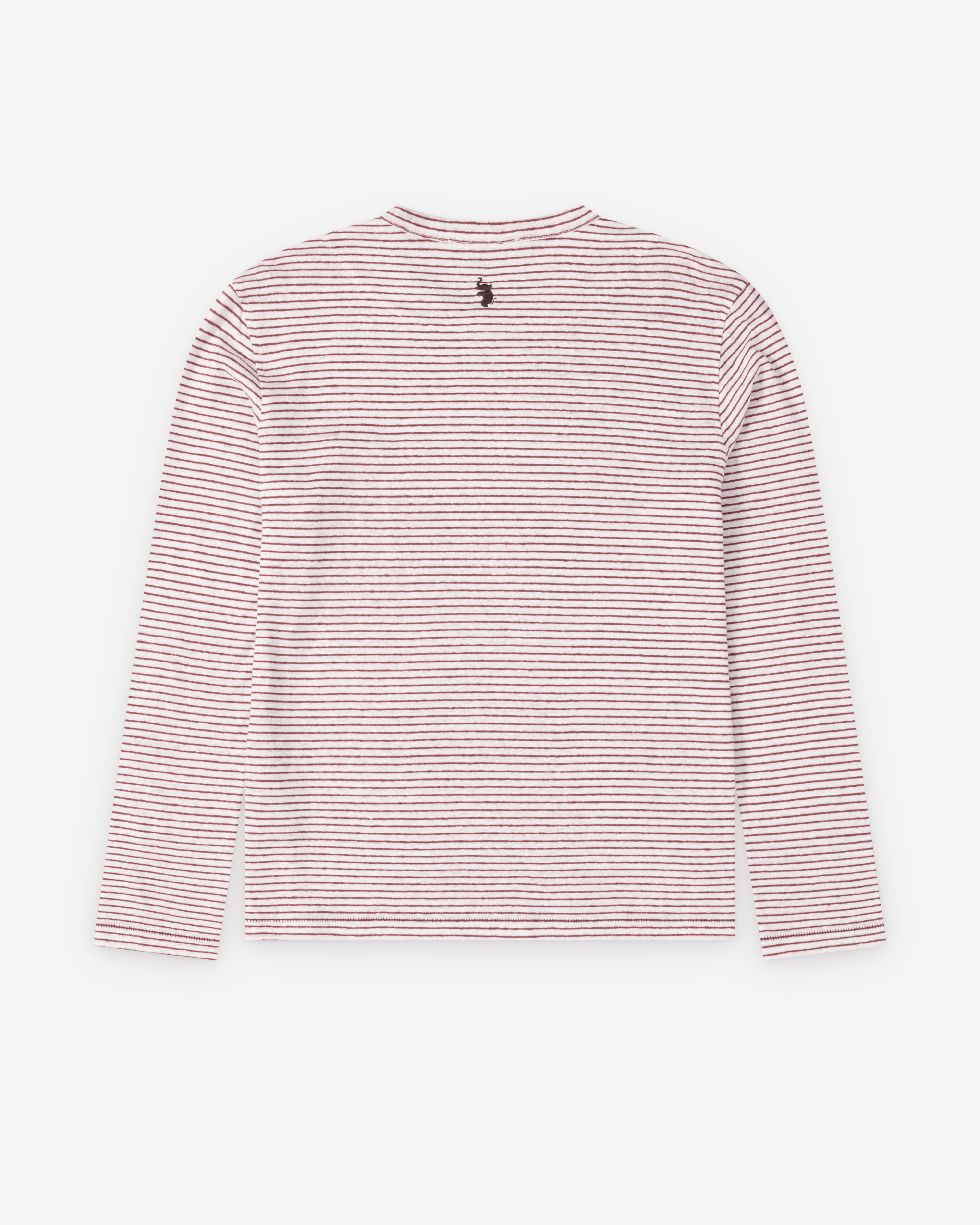 Wales Bonner: Men's Hour T-Shirt (Ivory/Wine) | Dover Street