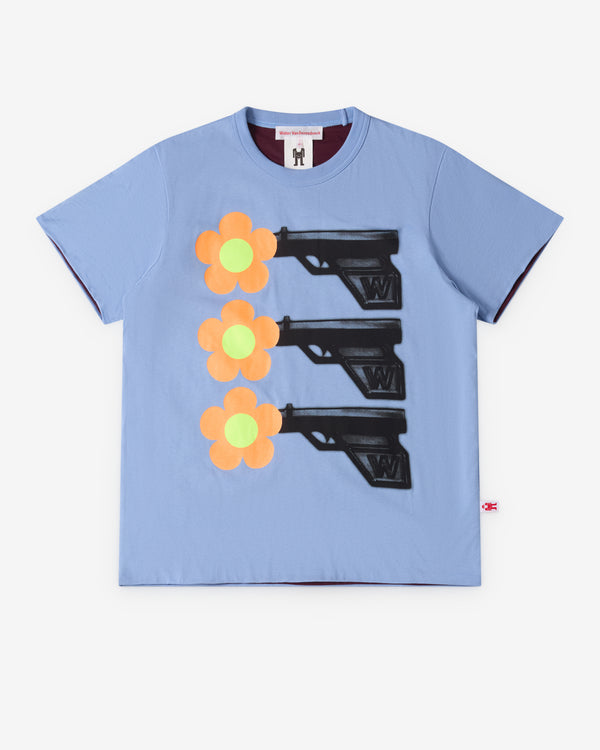 Walter Van Beirendonck - Men's Reversible Gun T-Shirt - (Blue/Black)