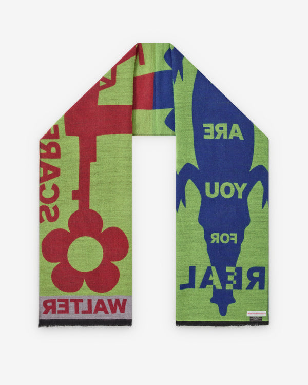 Walter Van Beirendonck - Men's Scarf Double - (Green/Red/Blue)
