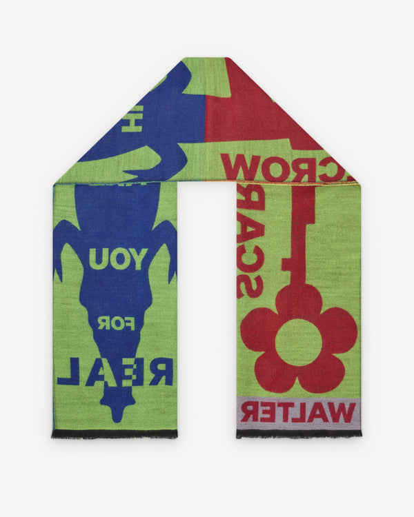 Walter Van Beirendonck - Men's Scarf Double - (Green/Red/Blue)