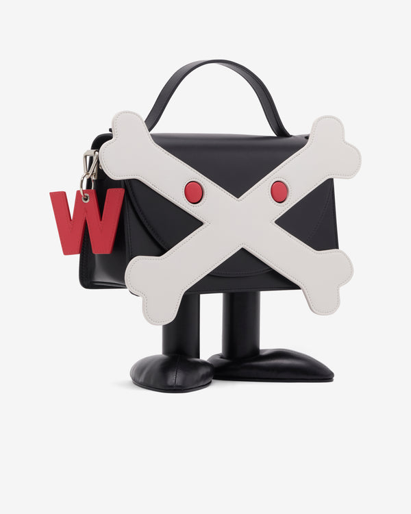 Walter Van Beirendonck - Men's Bone Friend Bag - (Black/White)