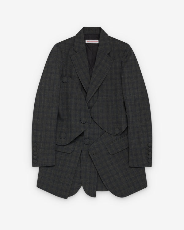 Walter Van Beirendonck - Men's Arp Art Blazer - (Dark Check)