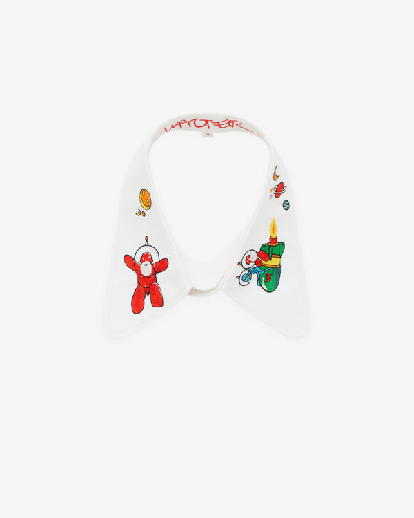 Walter Van Beirendonck - Men’s Embroidered Round Collar - (White)