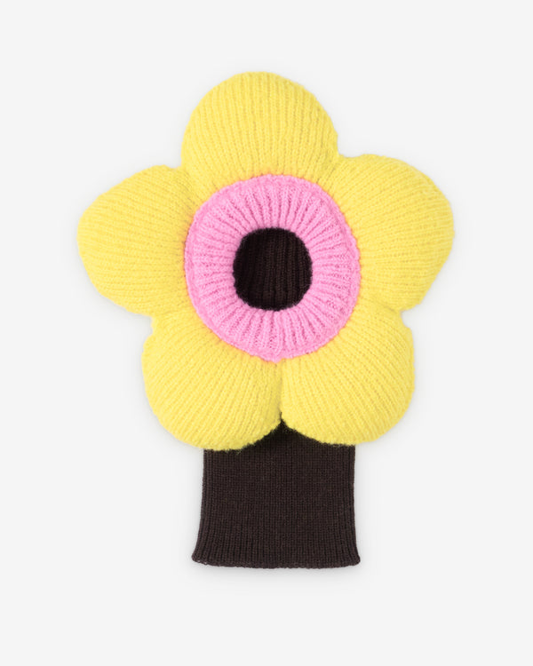Walter Van Beirendonck - Men's Flower Balaclava - (Black/Yellow/Pink)