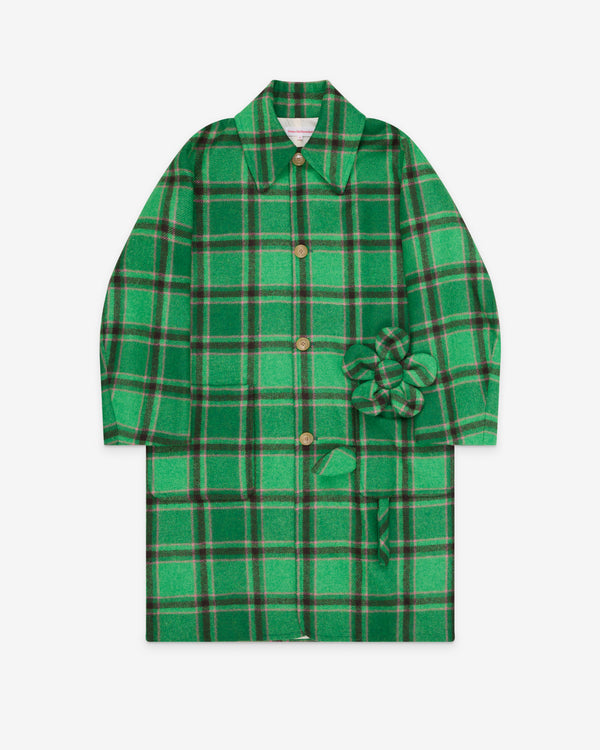 Walter Van Beirendonck - Men's Flower Power Khiva Coat - (Fern Green/Light Rose)