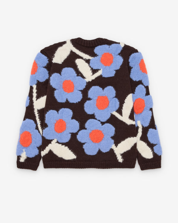 Walter Van Beirendonck - Men's Flower Power Knit - (Brown/Blue/Orange)