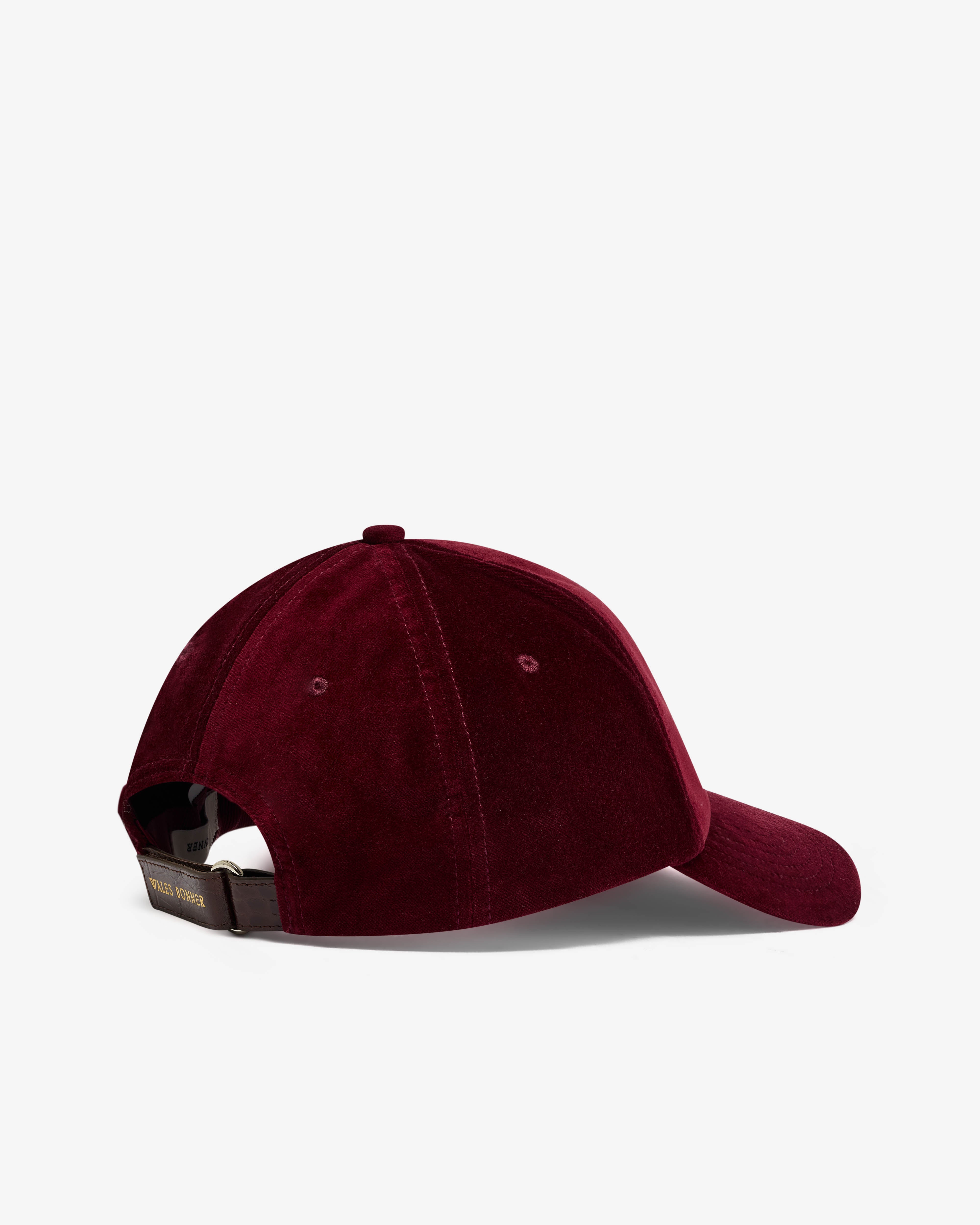 【WALES BONNER】ベロアCAP Wales Bonner: Men's Original Cap (Burgundy) | DSML E-SHOP