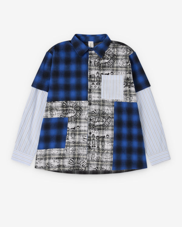Westfall - Men's Studio Westfall Flannel Patch Layer Shirt - (Multi)