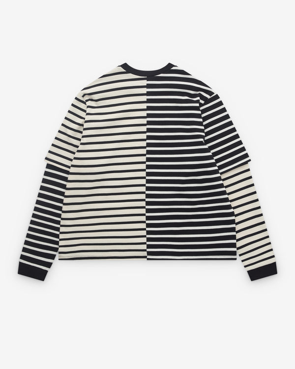 Westfall - Men’s Patch Stripe Double Shirt - (Black/White)