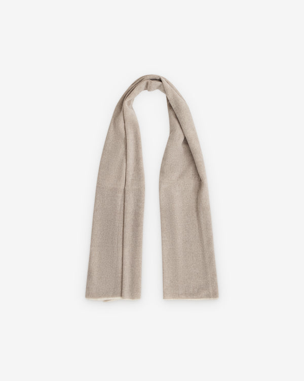 William Welstead - Cashmere Scarf - (Grey Brown)