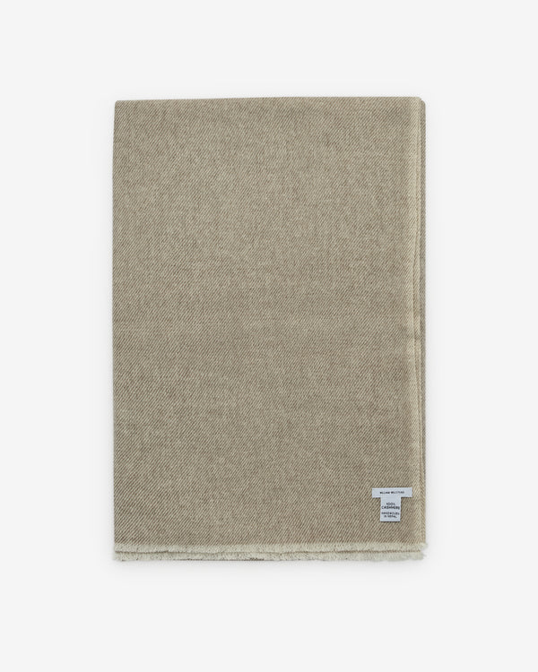 William Welstead - Cashmere Scarf - (Grey Brown)