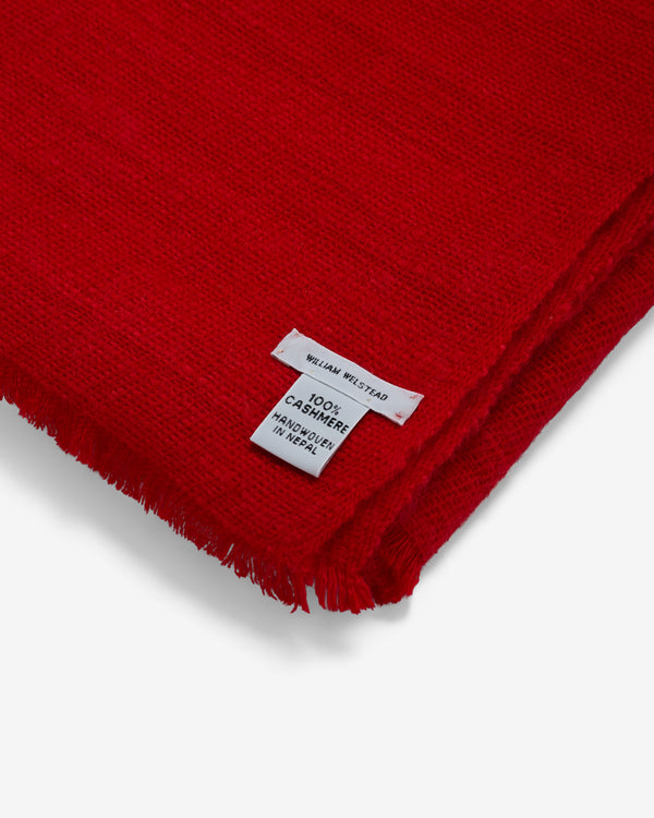 William Welstead - Cashmere Scarf - (Annapurna Crimson)