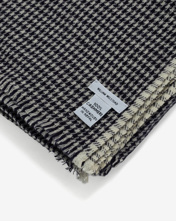William Welstead - Cashmere Scarf - (Indigo 5)