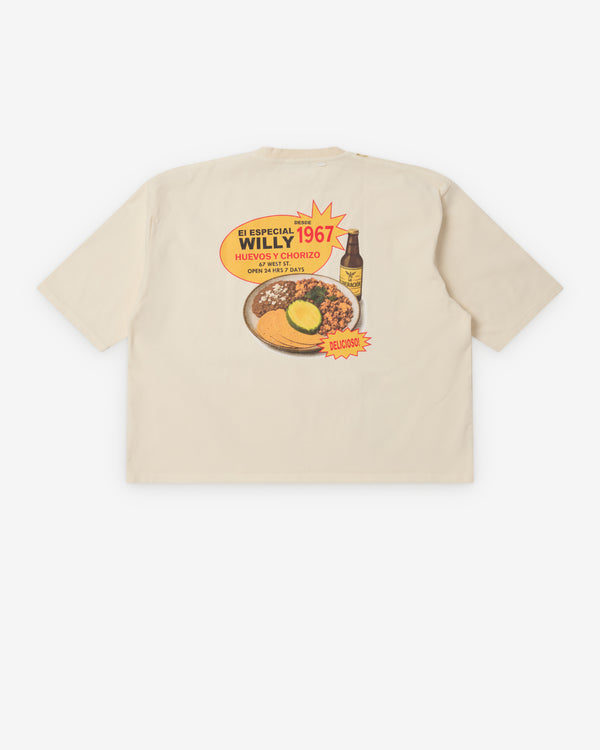 Willy Chavarria - Men's Willy's Taco Shop T-Shirt - (Off-White)