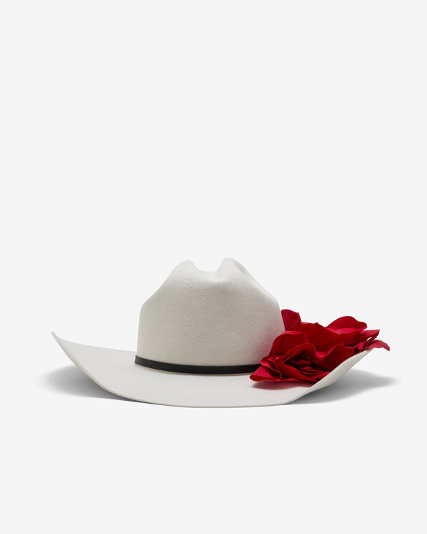 Willy Chavarria - Men's Flower Hat - (Off White)