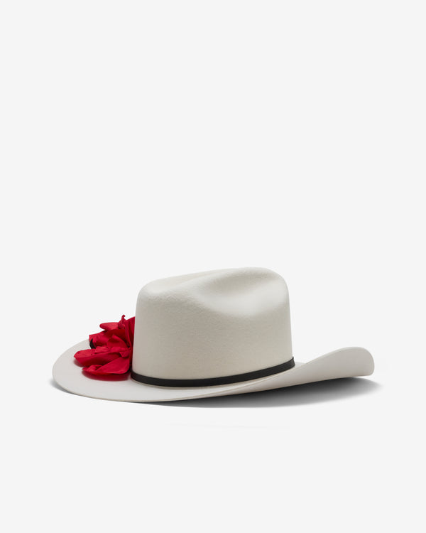 Willy Chavarria - Men's Flower Hat - (Off White)