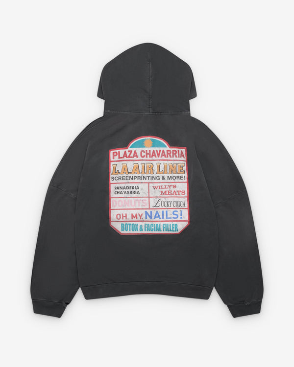 Willy Chavarria - Men's Plaza Chavarria Hoodie - (Pirate Black)