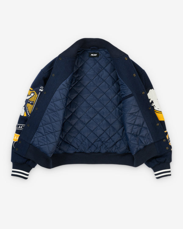 Palace - Men's Wolfgang Varsity Jacket - (Navy)