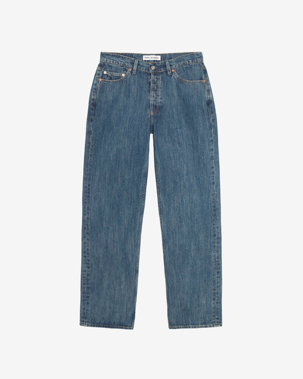 Stussy - Men's Our Legacy Work Shop Work Cut Jeans - (Blue Nep Wash)