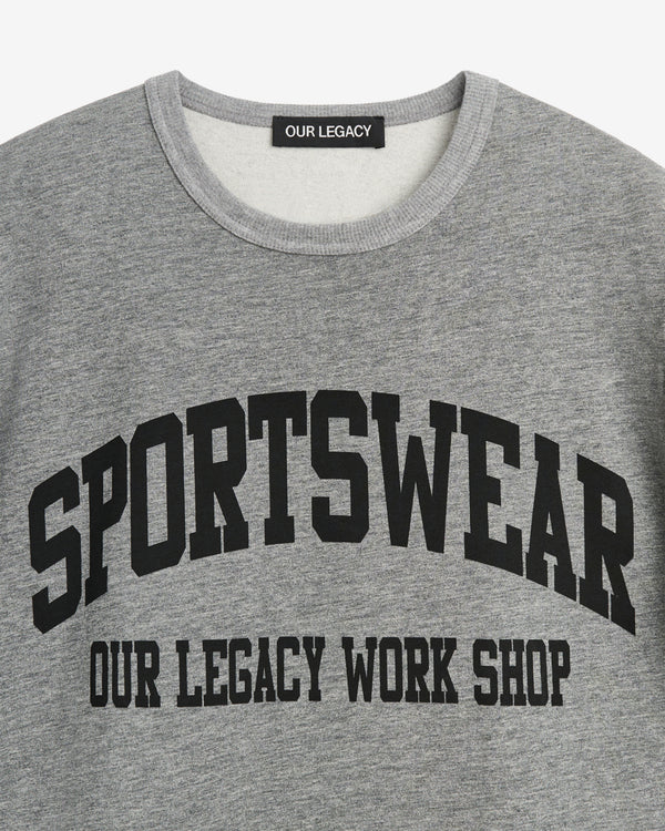 Our Legacy WORKSHOP - Men's Heavy Sports Tee - (Grey Mélange)