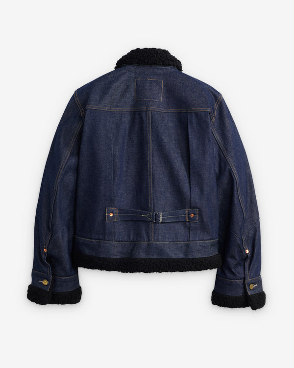Sacai - Women's Levi's Sherpa Jacket - (Rigid Indigo)