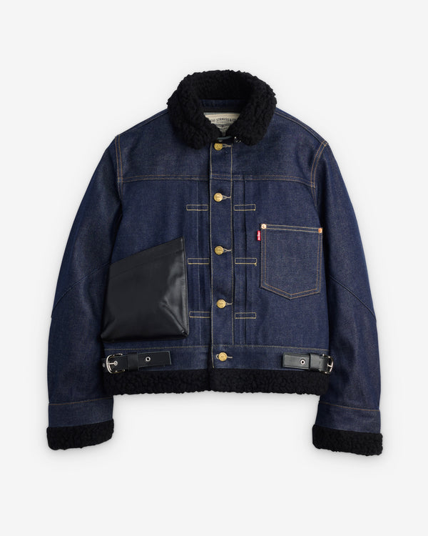 Sacai - Women's Levi's Sherpa Jacket - (Rigid Indigo)