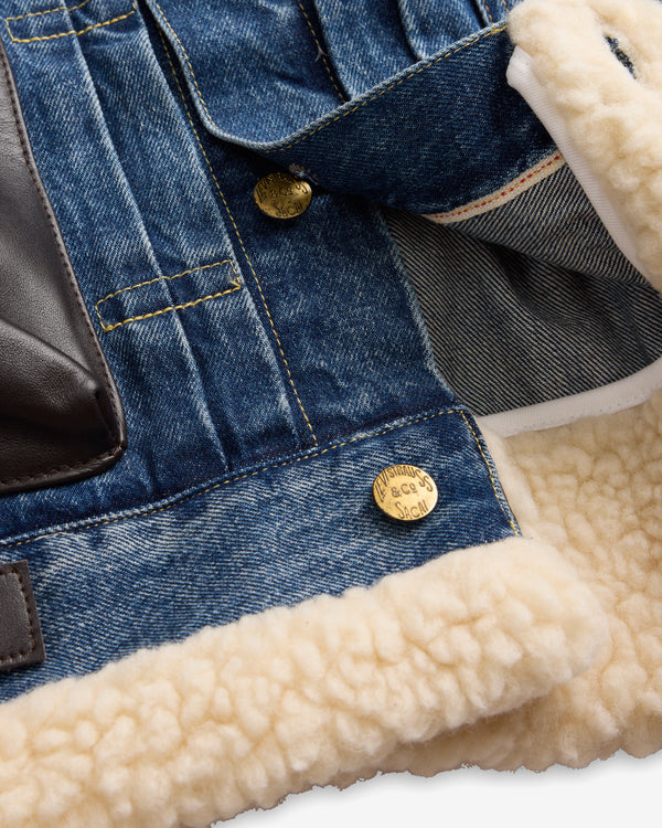 Sacai - Women's Levi's Sherpa Jacket - (Washed Indigo)