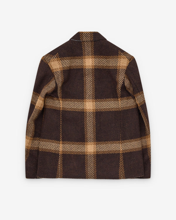 Walter Van Beirendonck - Men’s Boxy Blazer - (Brown Check)