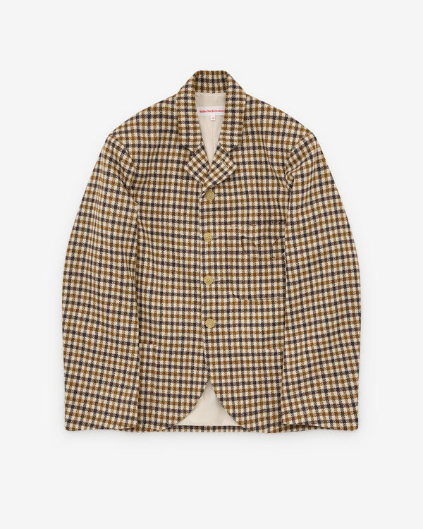 Walter Van Beirendonck - Men’s Boxy Blazer - (Cream Check)
