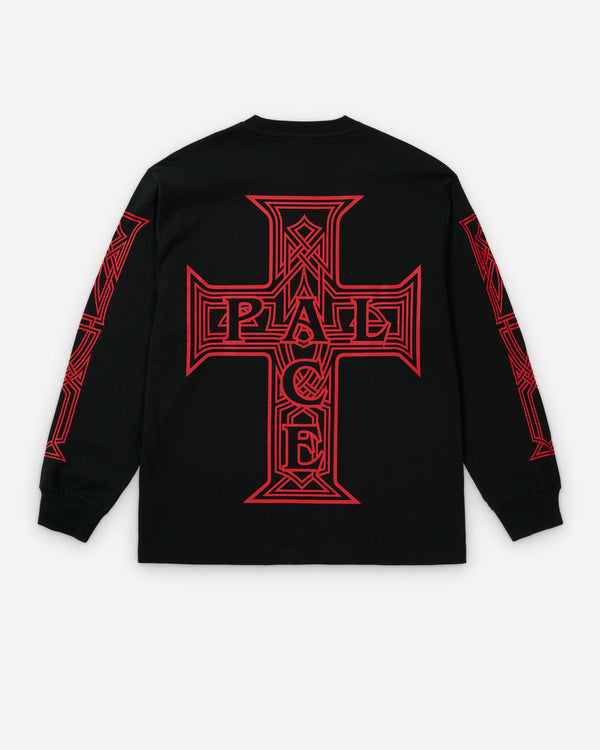 Palace - Men's Y So Cross Longsleeve - (Black)
