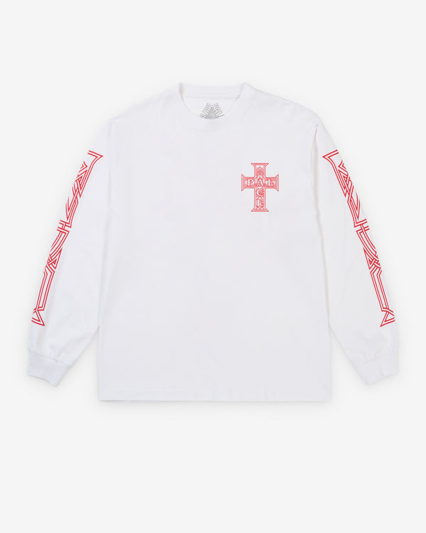 Palace - Men's Y So Cross Longsleeve - (White)