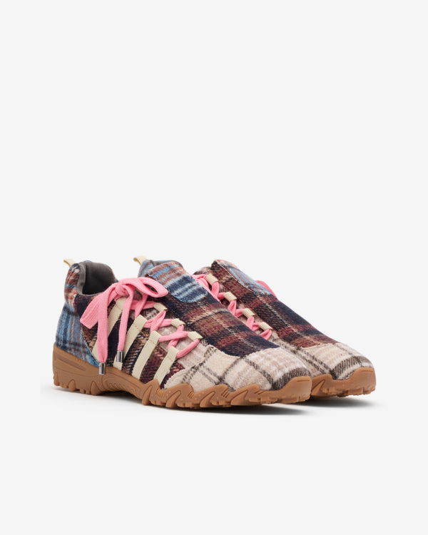 Yusho Kobiyashi - Women's Double Bow Slip On Sneaker - (Check)