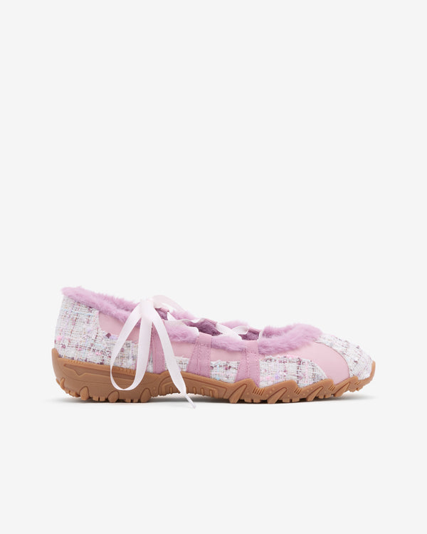 Yusho Kobiyashi - Women's Turn Lace Ballerina Sneaker - (Pink Tweed)
