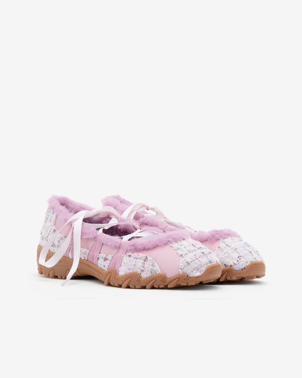 Yusho Kobiyashi - Women's Turn Lace Ballerina Sneaker - (Pink Tweed)