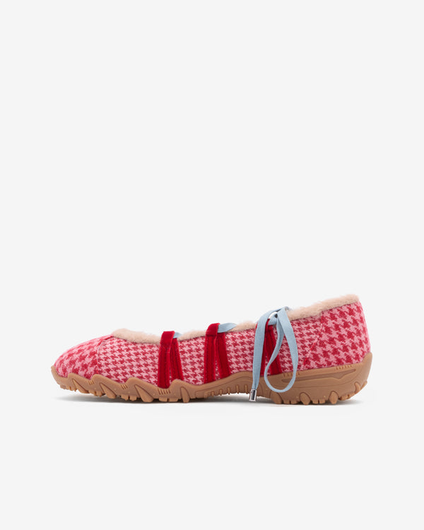 Yusho Kobiyashi - Women's Turn Lace Ballerina Sneaker - (Red Check)