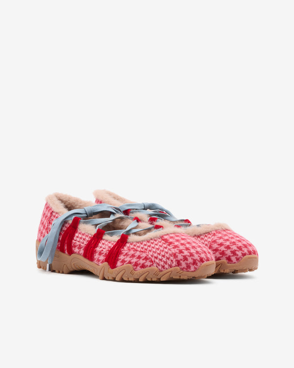 Yusho Kobiyashi - Women's Turn Lace Ballerina Sneaker - (Red Check)