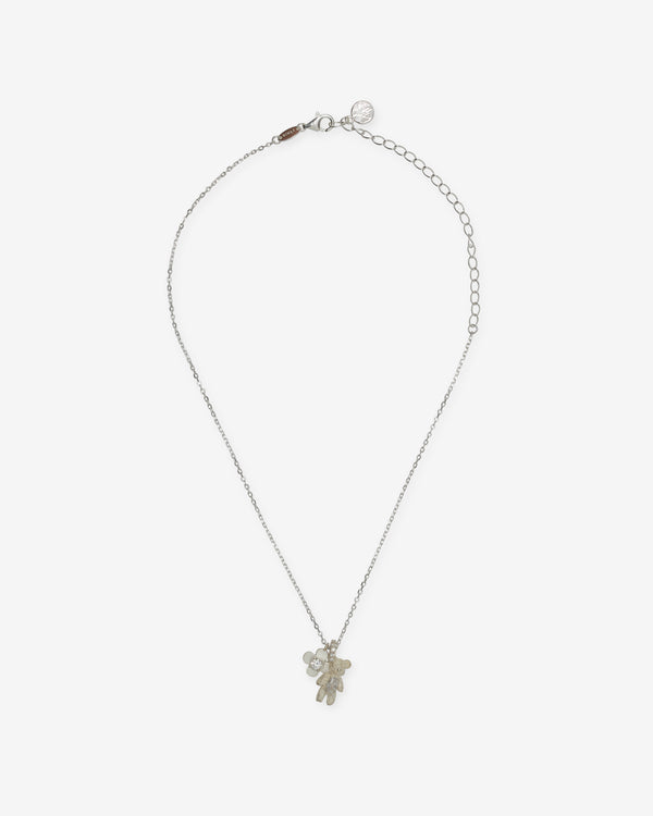 Yvmin - Carved Metal Mini Bear Pendant - (White)