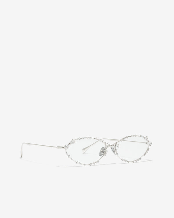 Yvmin - Gemstone Patch Up Glasses - (Silver)