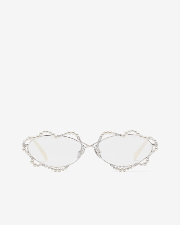 Yvmin - Women's Waving Pearl Glasses - (Silver)