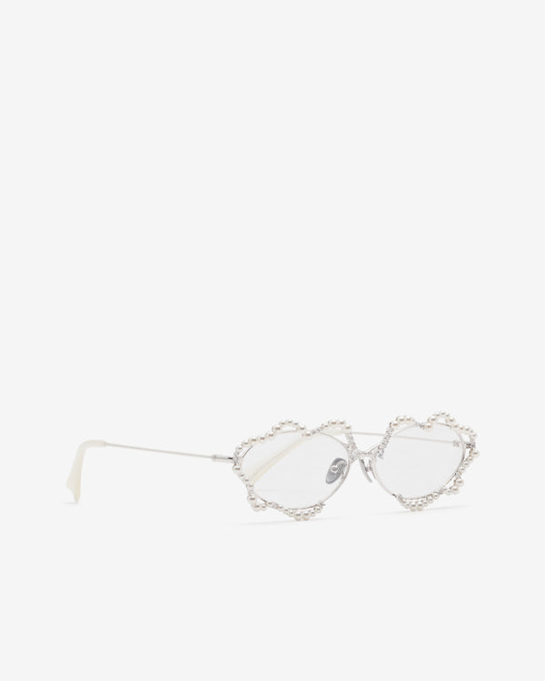 Yvmin - Women's Waving Pearl Glasses - (Silver)