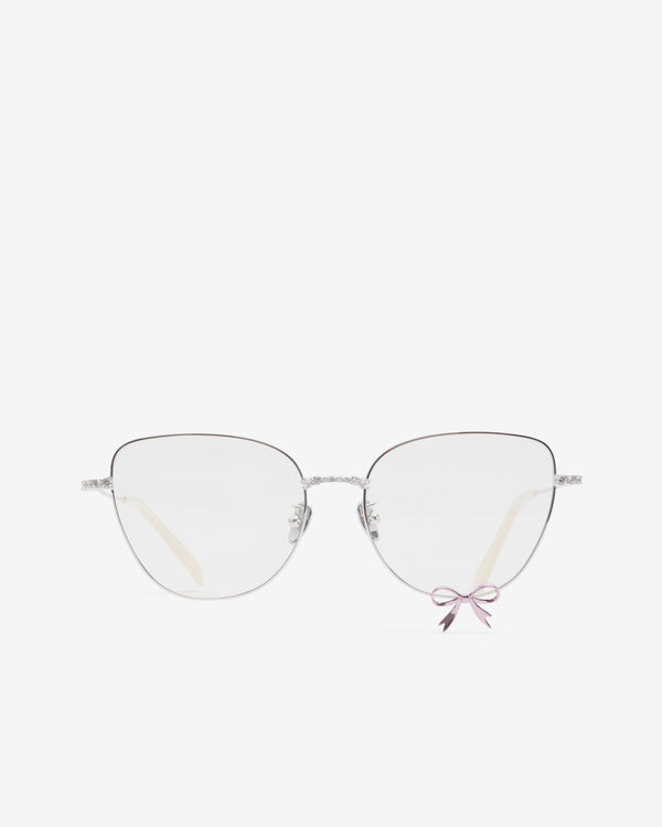 Yvmin - Women's Metal Bowknot Glasses - (Silver/Pink)