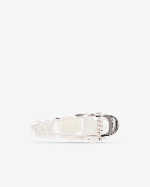 Yvmin - Glasses Animals Hair Clip - (White/Silver)