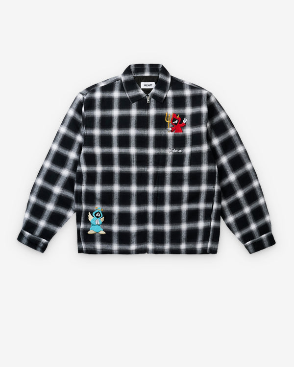 Palace - Men's Zip Up Shirt - (Black)