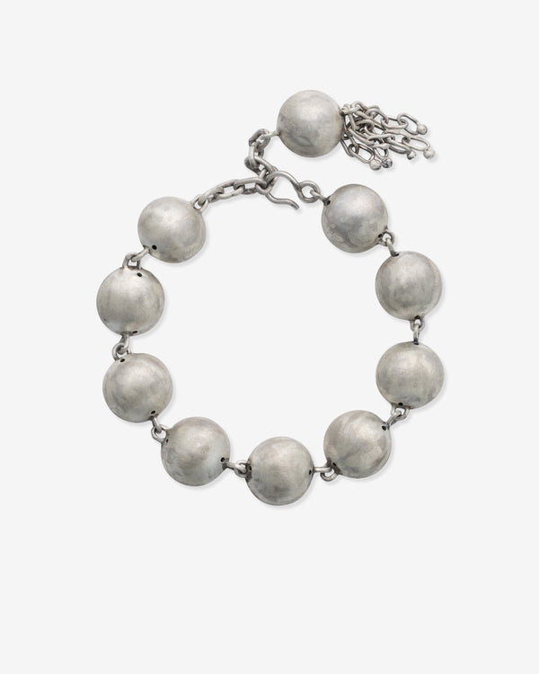Zoe Mohm - Silver Pearl And Tassel Braclet - (Silver)