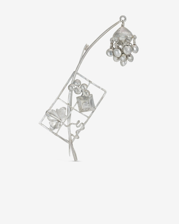 Zoe Mohm - Ivy Dangling Brooch - (Silver)