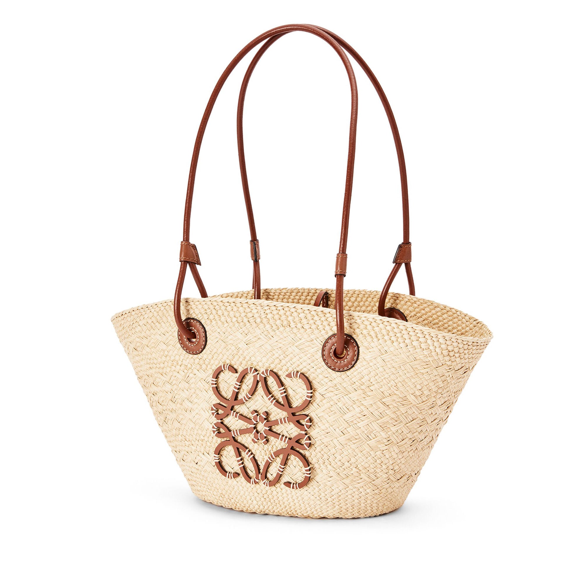 Loewe - Women’s Anagram Basket Small Bag - (Natural/Tan) view 3