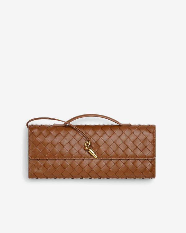 Bottega Veneta - Andiamo Long Clutch With Handle - (Cognac)