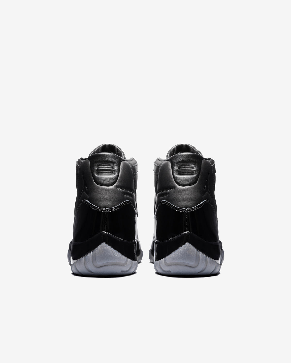 Black COMME des GARÇONS Homme Plus Air Jordan 11 heel view