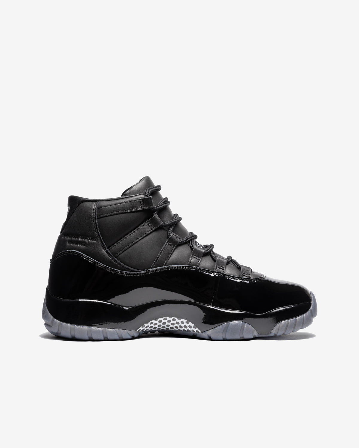 Black COMME des GARÇONS Homme Plus Air Jordan 11 inside view